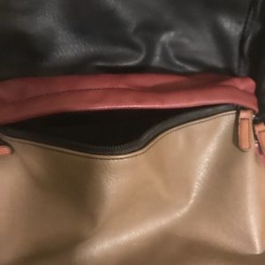 Leather backpack